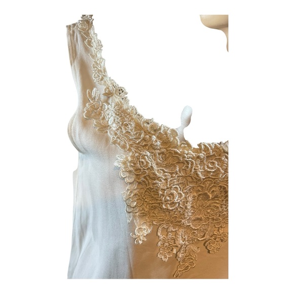 Margot Lea Women’s Vintage White Off Lace 97s Camisole Slip Sleep Top Size S - Picture 5 of 16